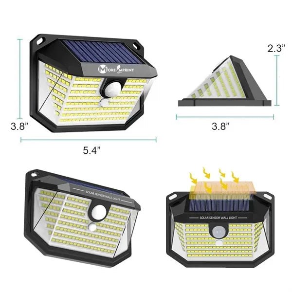 Solar Motion Sensor Light Outdoor LED Security Wall Lamp