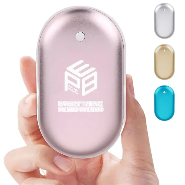 5000mAh 2-in-1 USB Rechargeable Hand Warmer & Power Bank