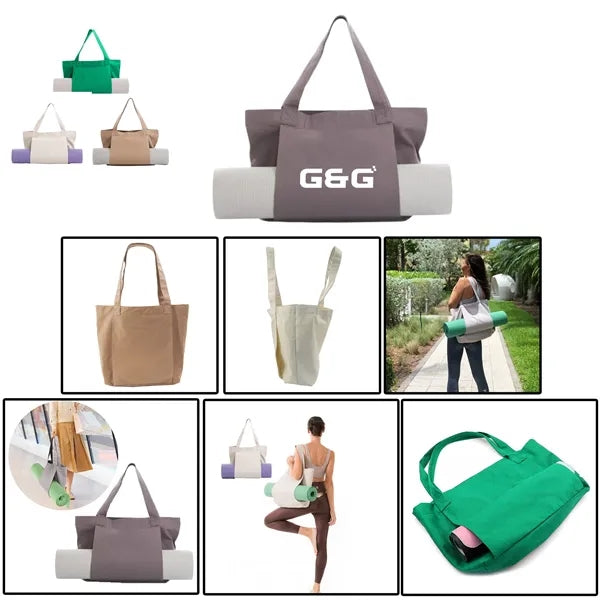 Canvas Yoga Mat Tote Bag