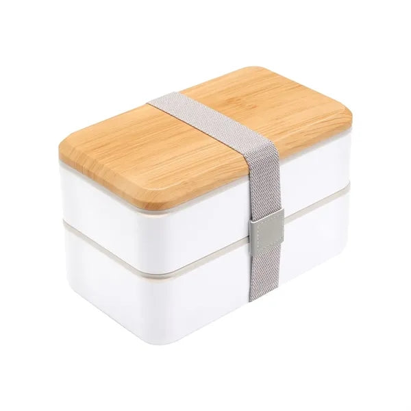 Double Decker Wood Lunch Box