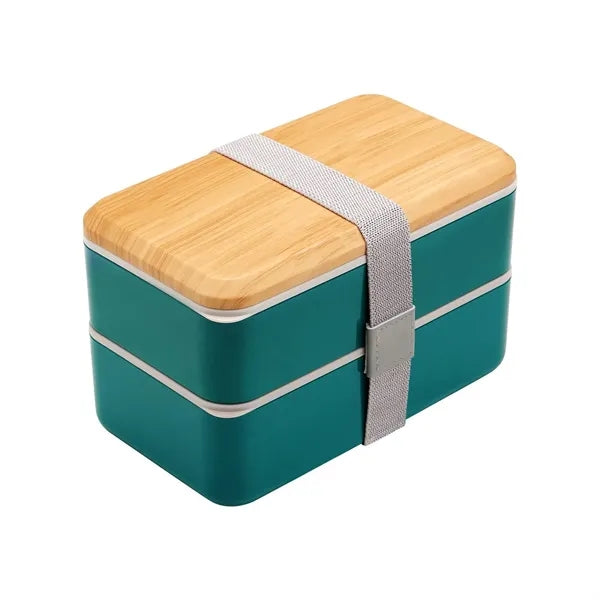 Double Decker Wood Lunch Box