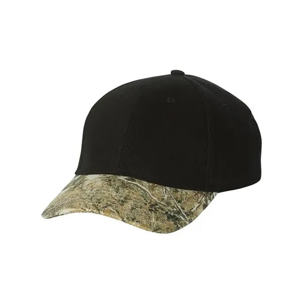 Kati Structured Solid Crown Camouflage Cap