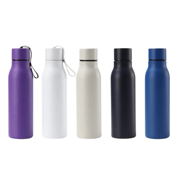 Stainless Steel Travel Tumbler with Strap Lid