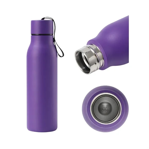 Stainless Steel Travel Tumbler with Strap Lid