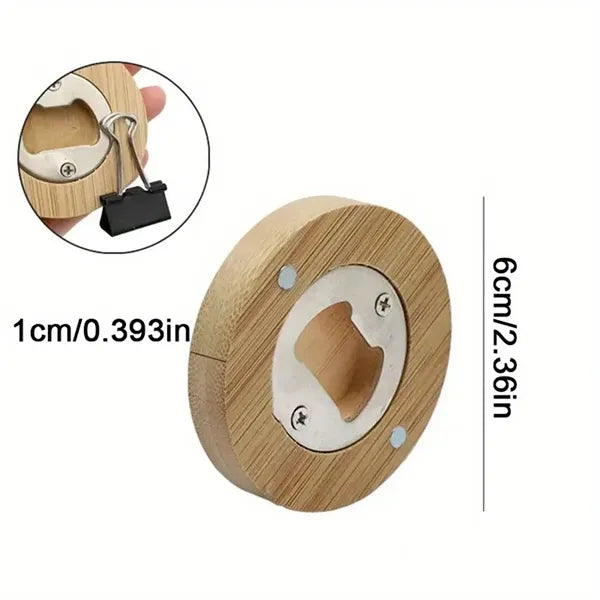 Magnetic Bamboo Bottle OPener