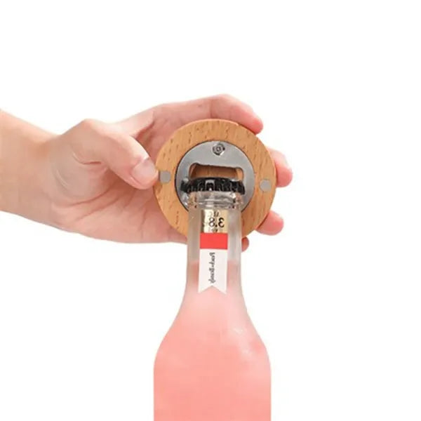 Magnetic Bamboo Bottle OPener