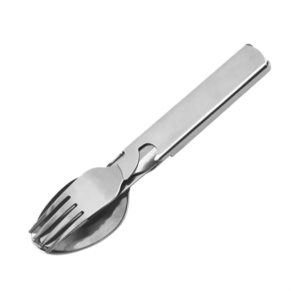 4-in-1 Stainless Steel Camping Utensil Spoon Fork Knife