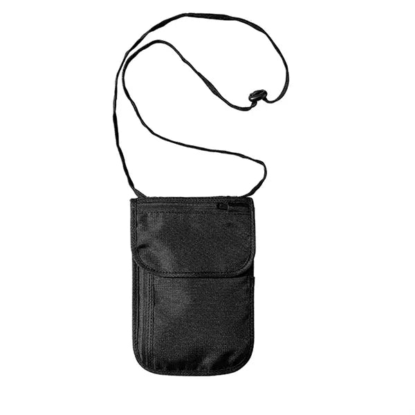 RFID Blocking Travel Neck Wallet Passport Holder Adjustable