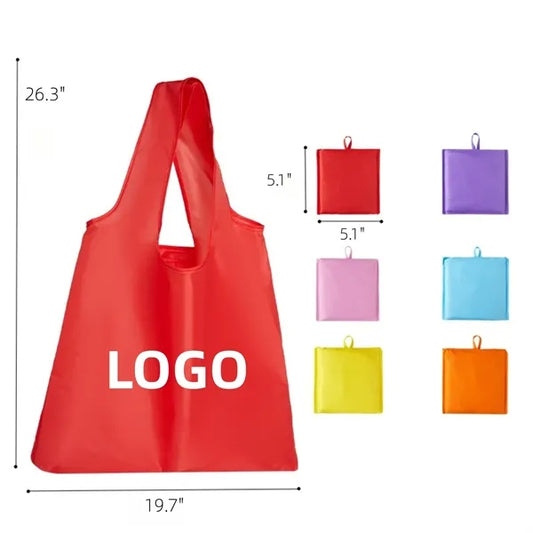 Santorini RPET - Recycled Foldaway Shopping Tote Bag Inkjet