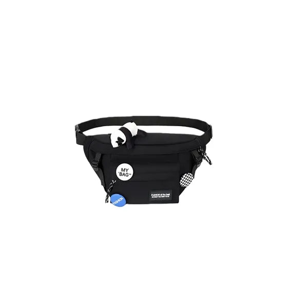 Streetwear Crossbody Fanny Pack with Cute Panda Charm