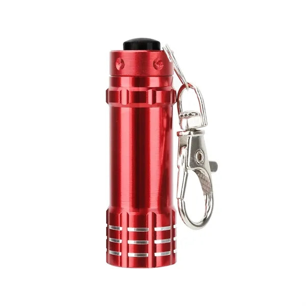 Aluminum 3 LED Mini Flashlight with Keychain