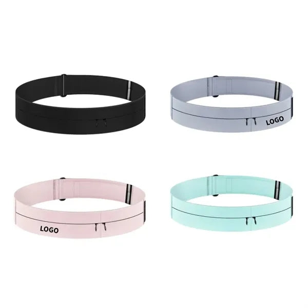 Adjustable Wraparound Multi-Pocket Sports Waist Belt