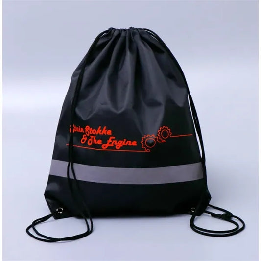 Reflective safety Drawstring Backpack