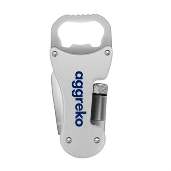 3 In 1 Bottle Opener With Flashlight And Knife