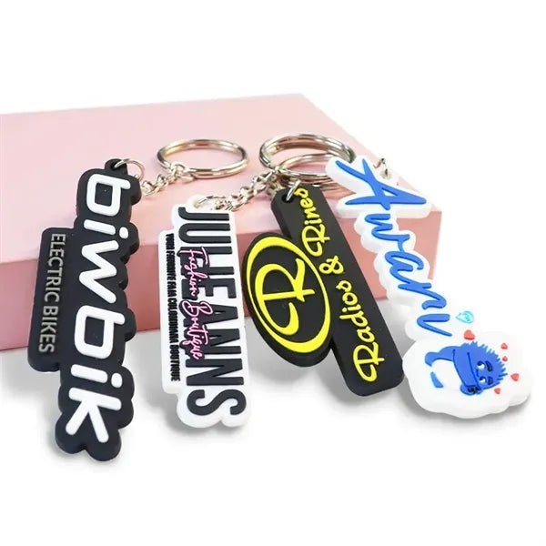 1.5" Custom 2D PVC Keychain