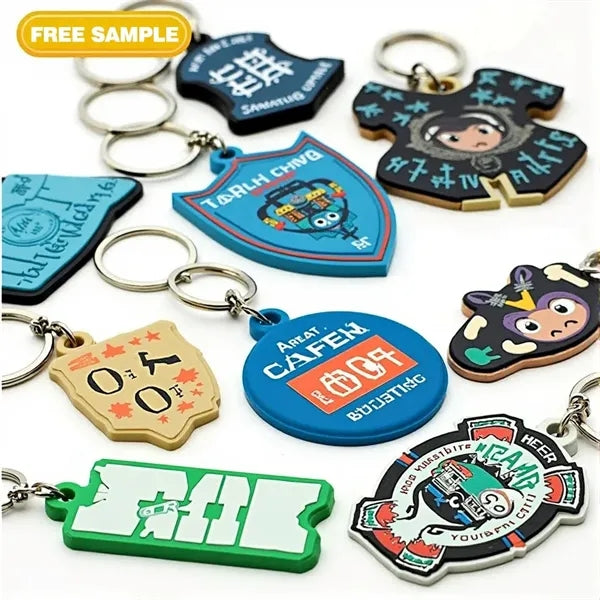 1.5" Custom 2D PVC Keychain