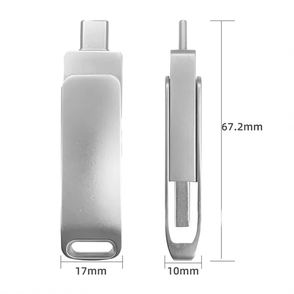 OTG Metal Thumb Drive Memory Stick
