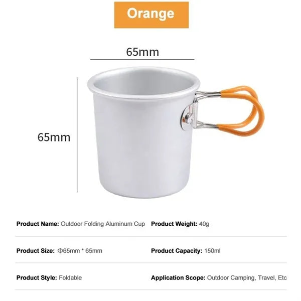 Camping Aluminum Alloy Cup Backpack Coffee Mug