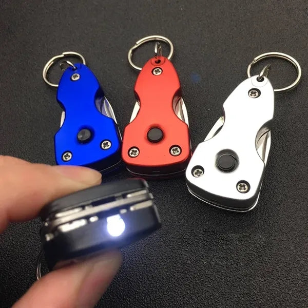 6 in 1 Mini Multi-tool with LED Light