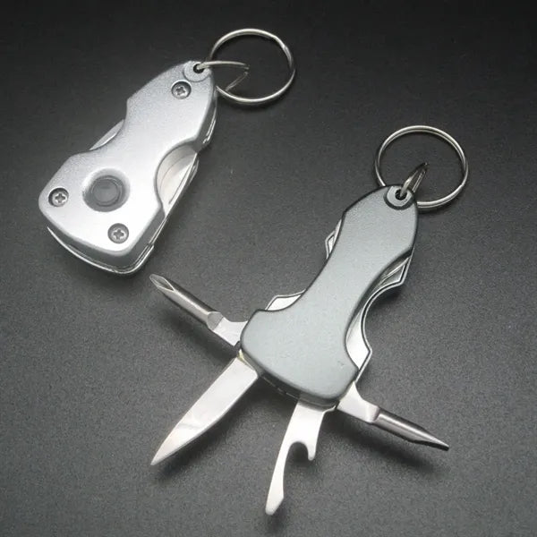 6 in 1 Mini Multi-tool with LED Light