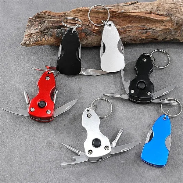 6 in 1 Mini Multi-tool with LED Light