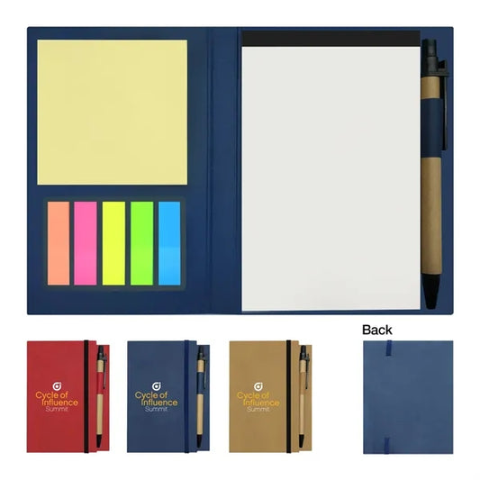 Journal W/Sticky Notes And Flags & Pen