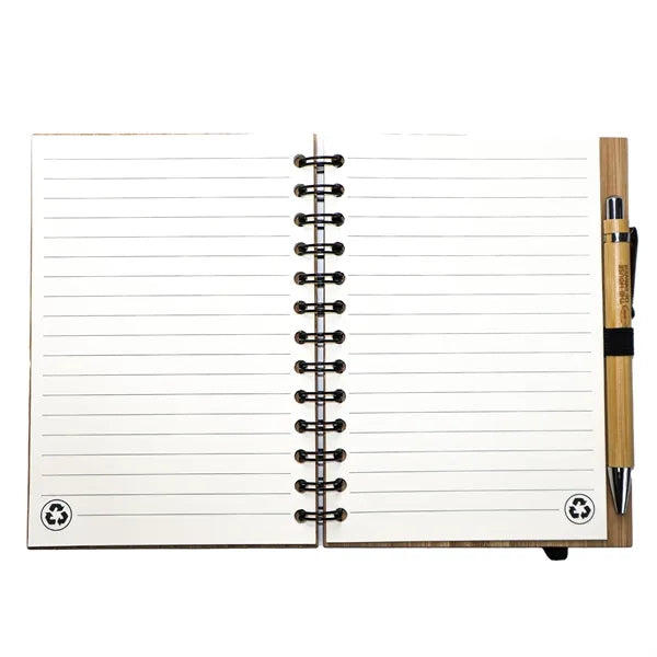 Bamboo Notebook With Pen