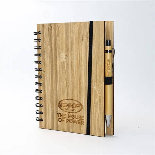 Bamboo Notebook With Pen