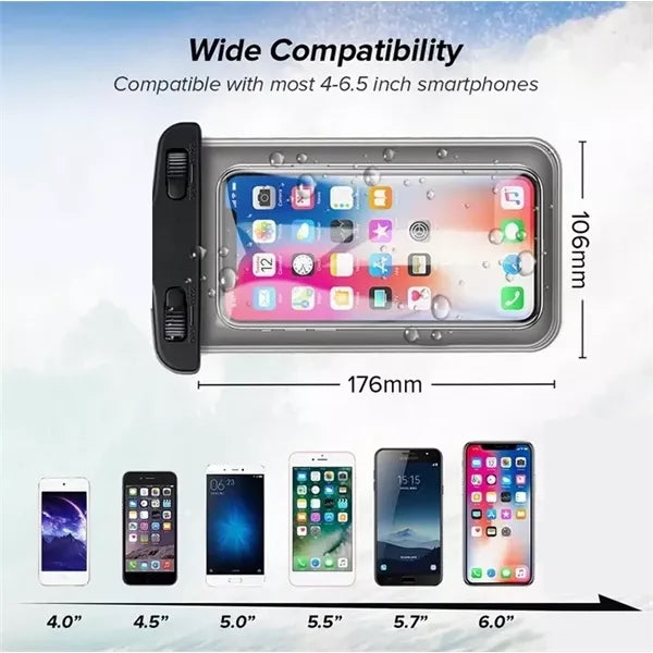 Waterproof Phone Pouch with Neck Strap