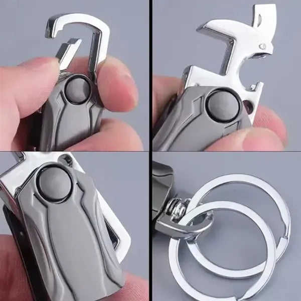 4 in 1 Finger Spinner Metal Keychain