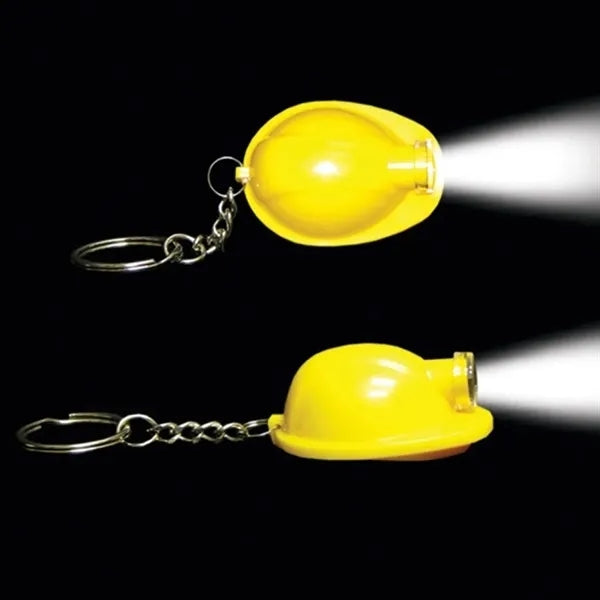 Hardhat Keychain w/ Flashlight