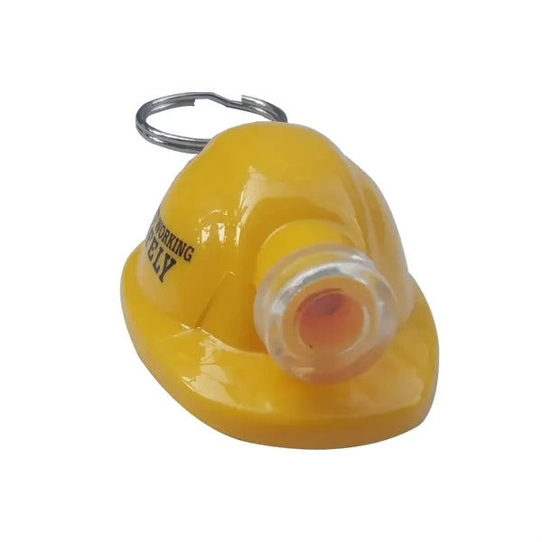 Hardhat Keychain w/ Flashlight