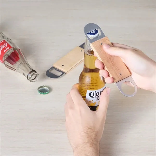 Wooden Handle Bottle Opener Beer Opening Tool