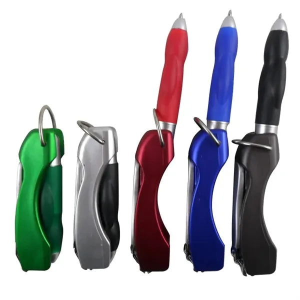 Folded Pen With Nail Clipper