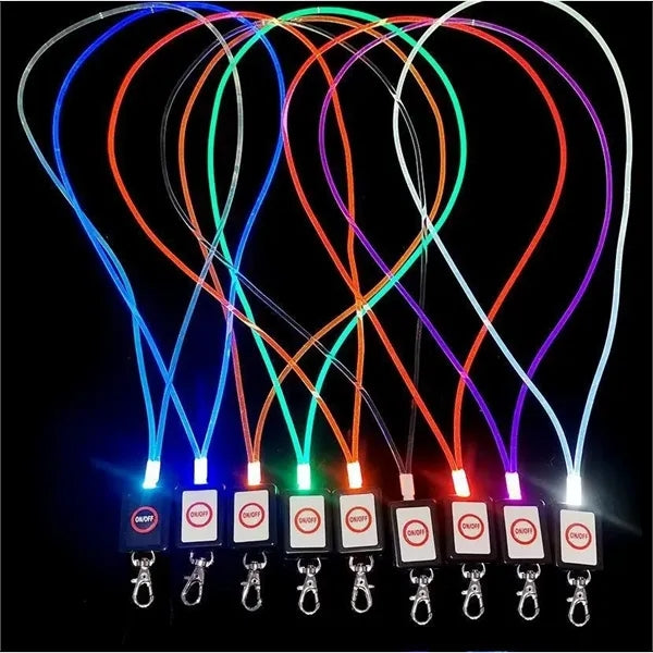 LED Card Holder TPU Lanyard Strap