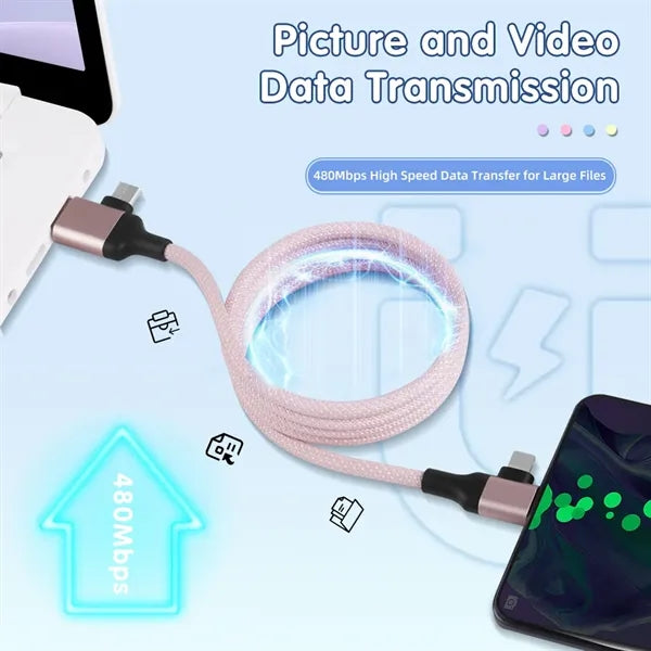 Dual input Magnetic Data Cable