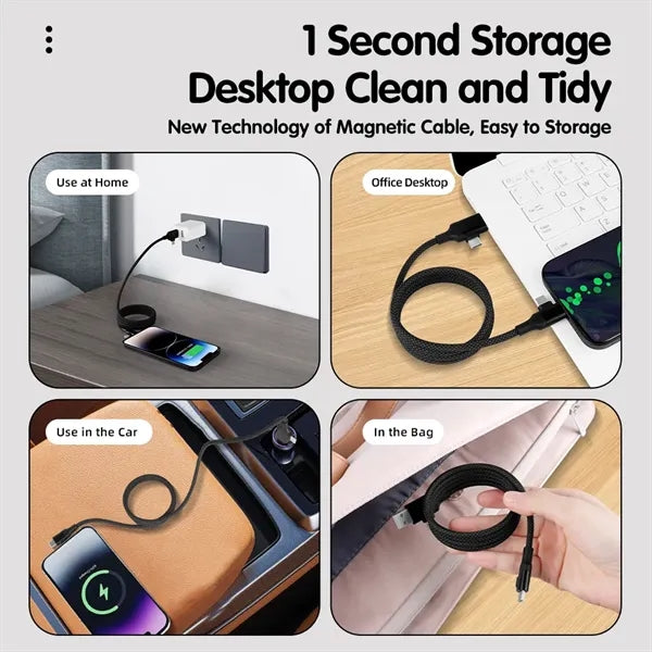 Dual input Magnetic Data Cable