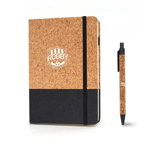 A5 Cork Notebook with Pen Giftset