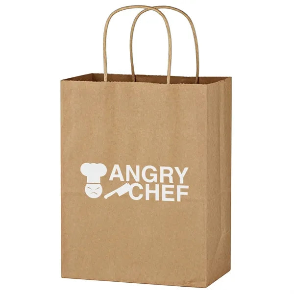 8x4x10'' 150GSM Natural Kraft Shopping Bag