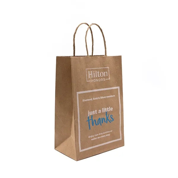 8x4x10'' 150GSM Natural Kraft Shopping Bag