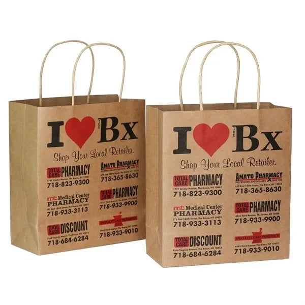 12x6x12'' 150GSM Kraft Paper Shopping Bag