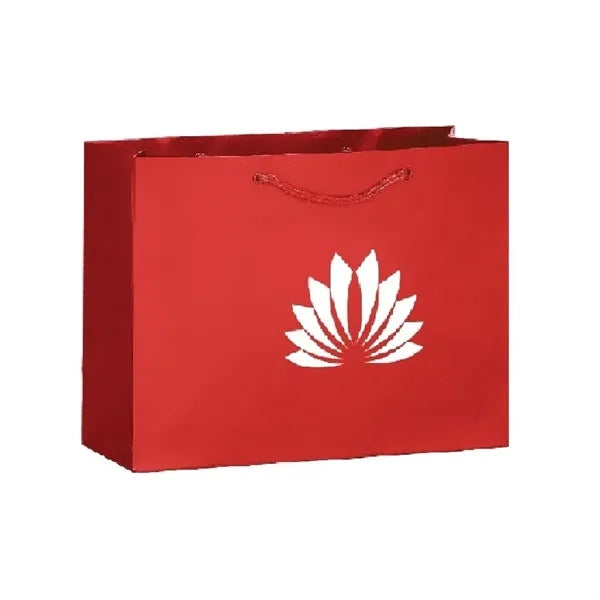 13x5x10'' Matt/Gloss 190GSM White Cardboard Bag