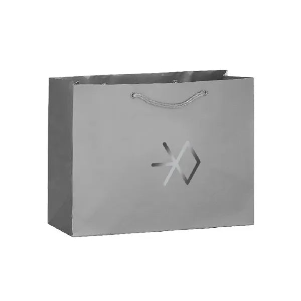 13x5x10'' Matt/Gloss 190GSM White Cardboard Bag