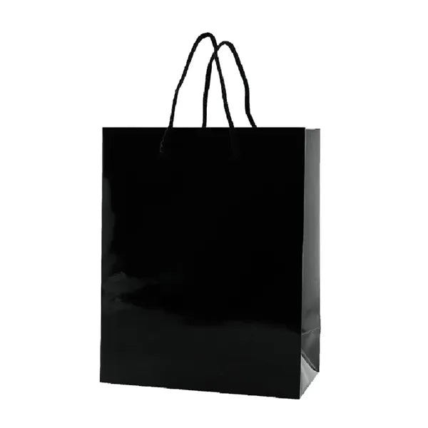10x5x13'' Matt/Gloss 190GSM White Cardboard Shopping Bag