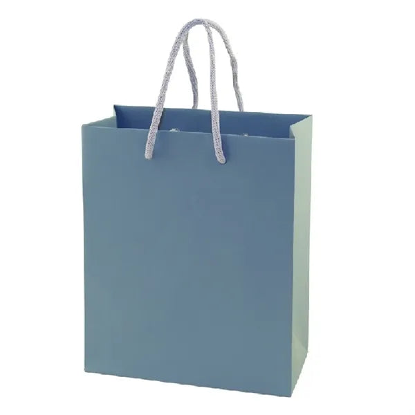 10x5x13'' Matt/Gloss 250GSM White Cardboard Shopping Bag