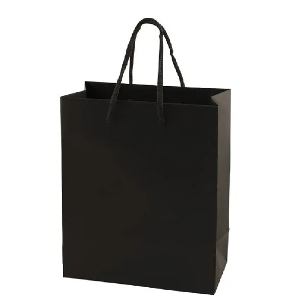 10x5x13'' Matt/Gloss 250GSM White Cardboard Shopping Bag