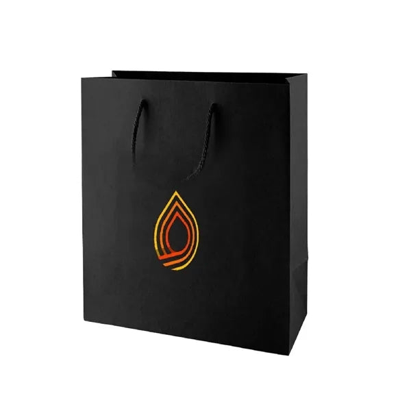 13x7x17'' Matt/Gloss 250GSM White Cardboard Gift Bag