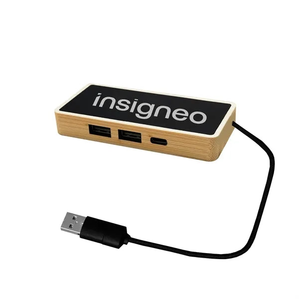 Bamboo LED LOGO Light Up HUB