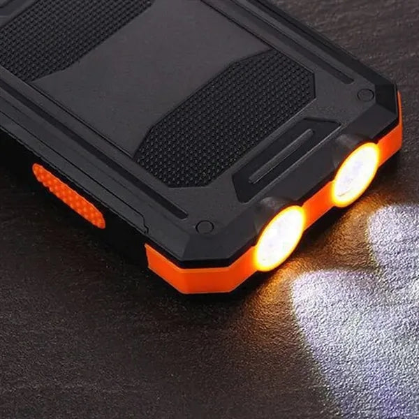 Waterproof Compass Solar Power Bank 8000mah