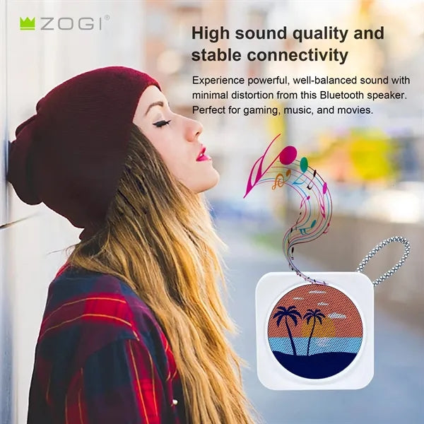 Printings Mini Waterproof Outdoor Speaker